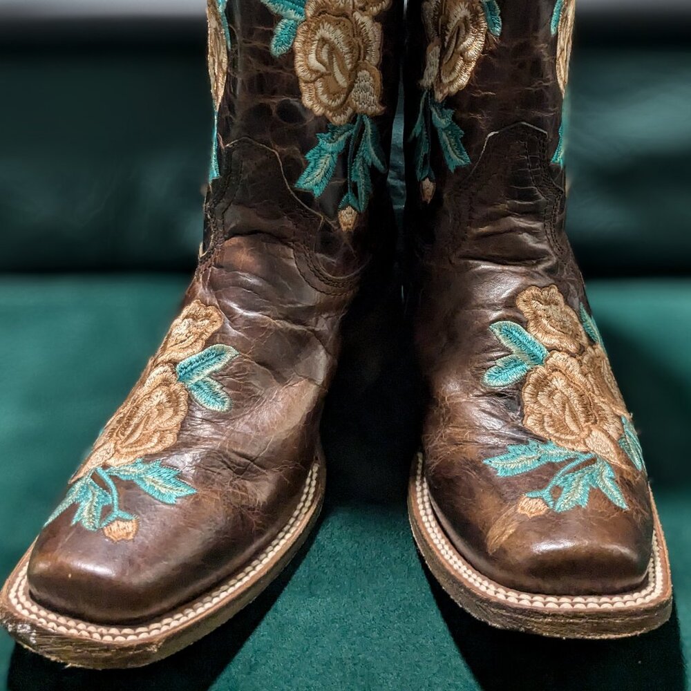 Women's Floral Western Boots